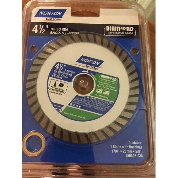 Gator Finishing Ali Industries 241440 4.5 in. Turbo Rim Diamond Saw Blade 241440